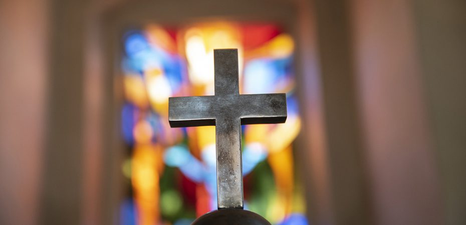 cross and stained glass