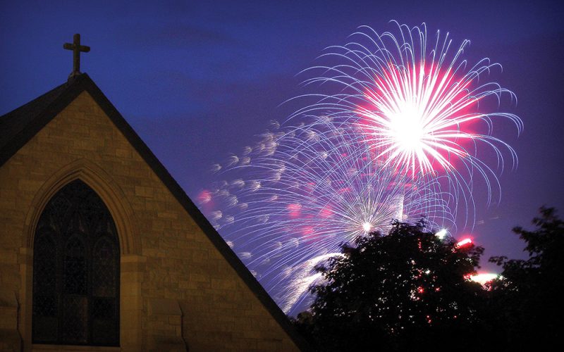 FIREWORKS WISCONSIN CHURCH