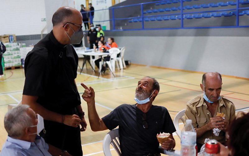 PRIEST WILDFIRE EVACUEES SPAIN