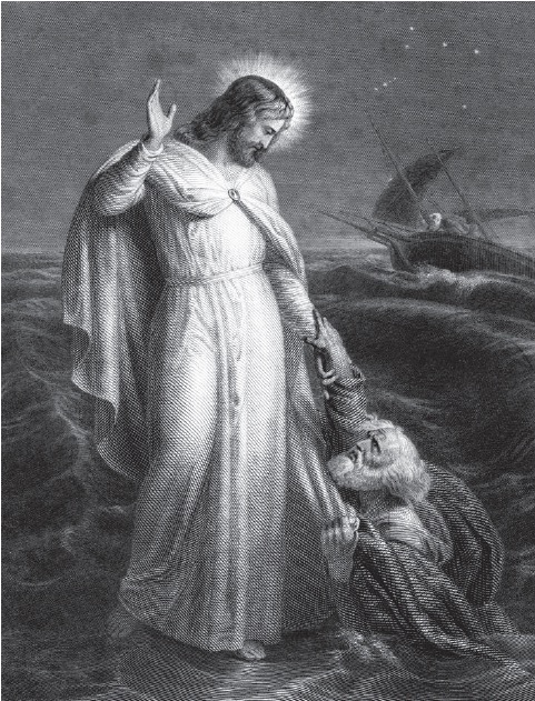 Jesus walking on the sea