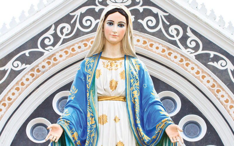 Virgin Mary statue