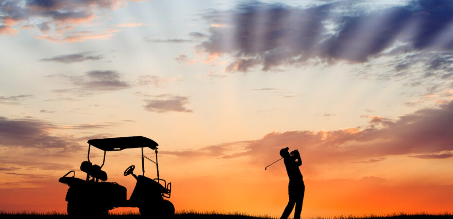 golfing